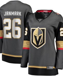 Women's Mattias Janmark Gray Vegas Golden Knights 2017/18 Home Breakaway Jersey Jersey