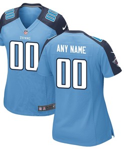 Womens Tennessee Titans Nike Light Blue Custom Alternate Jersey