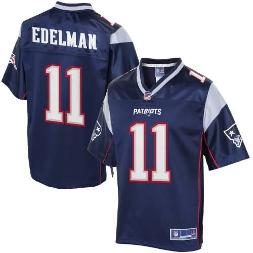 Youth New England Patriots Julian Brandedelman Nfl Pro Line Navy Team Color Jersey
