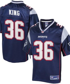 Youth New England Patriots On King Nfl Pro Line Navy Team Color Jersey