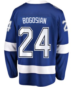 Zach Bogosian 24 Tampa Bay Lightning Stanley Cup 2023 Playoffs Patch Home Breakaway Men Jersey - Blue