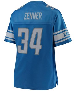 Zach Zenner Detroit Lions Nfl Pro Line Womens Team Color Player Jersey - Blue