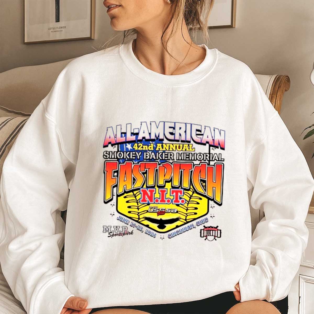 42nd Annual Smokey Baker Fastpitch NIT June 21 23 2024 T-shirt