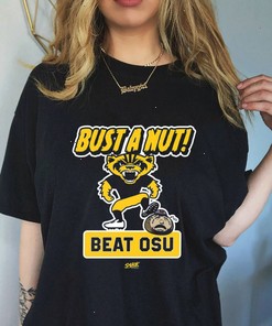 Bust A Nut Anti Ohio State Shirt For Missouri College Fans