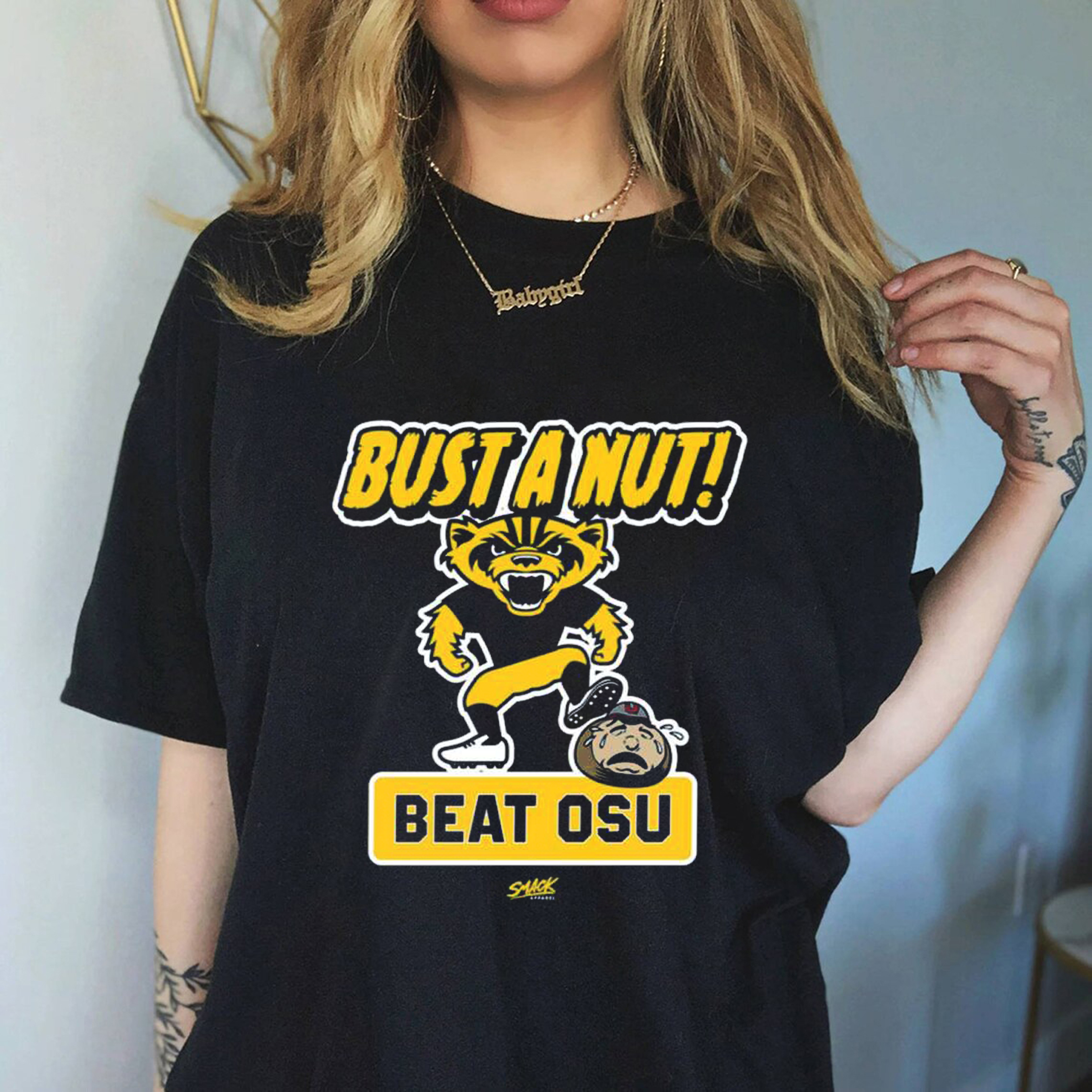 Bust A Nut Anti Ohio State Shirt For Missouri College Fans