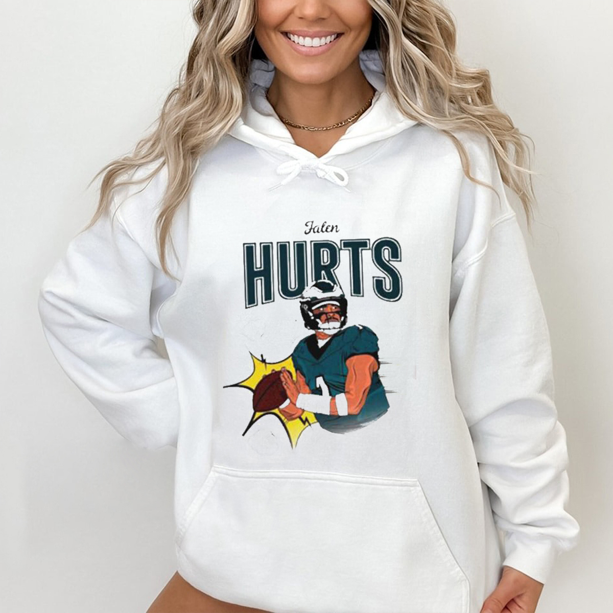 Jalen Hurts Philadelphia Eagles Football Vintage Style T-shirt - Perfect for Fan Gift