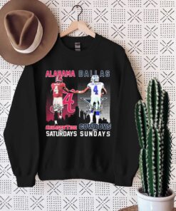 Jalen Milroe Alabama Crimson Tide Dak Prescott Dallas Cowboys Signatures Shirt - Perfect for Fan