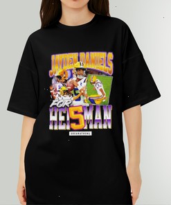 Jayden Daniels LSU Tigers for Heisman Vintage Style T-shirt - Perfect for Fan Gift