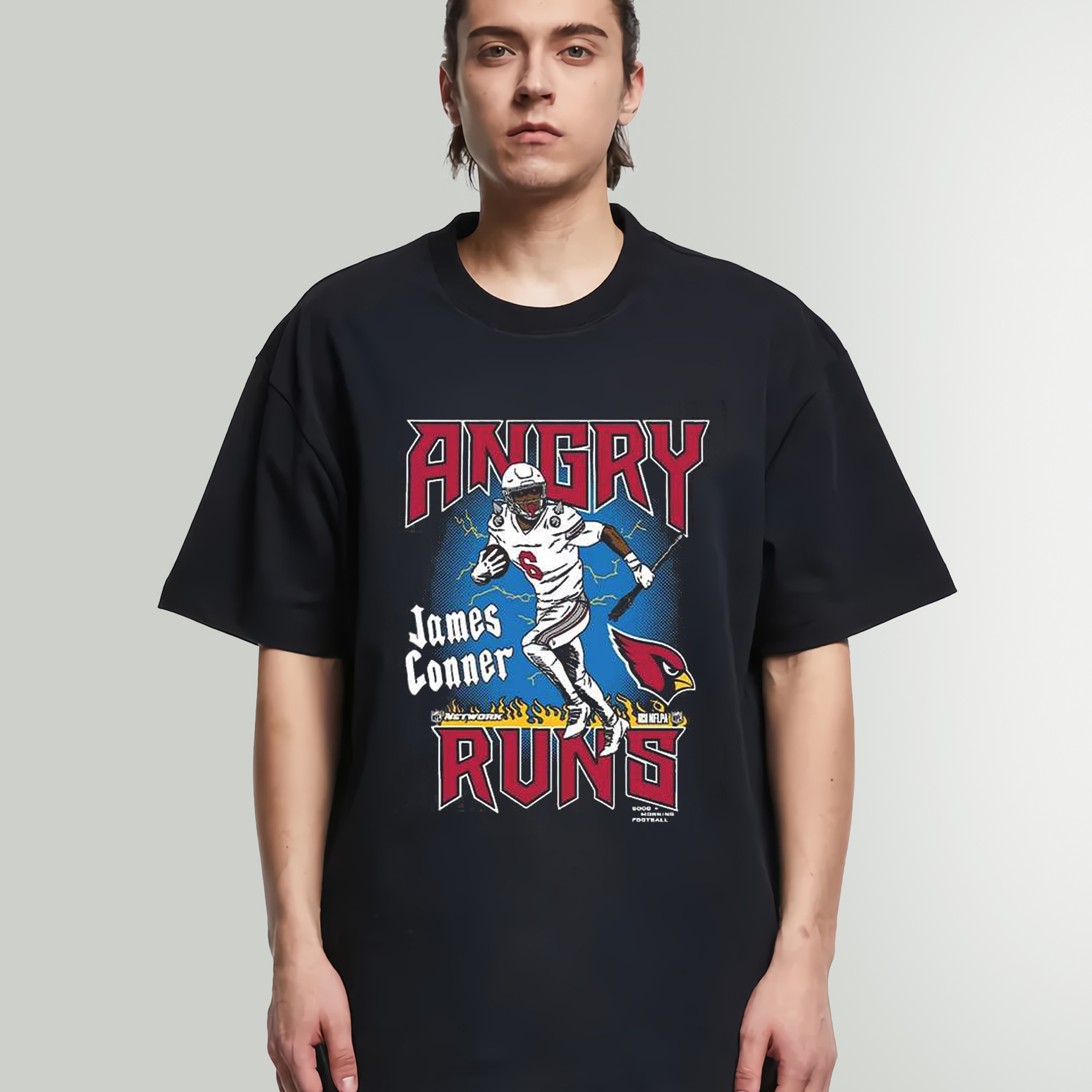 Kyle Brandt James Conner Cardinals Angry Runs Vintage Style T-shirt - Perfect for Fan Gift