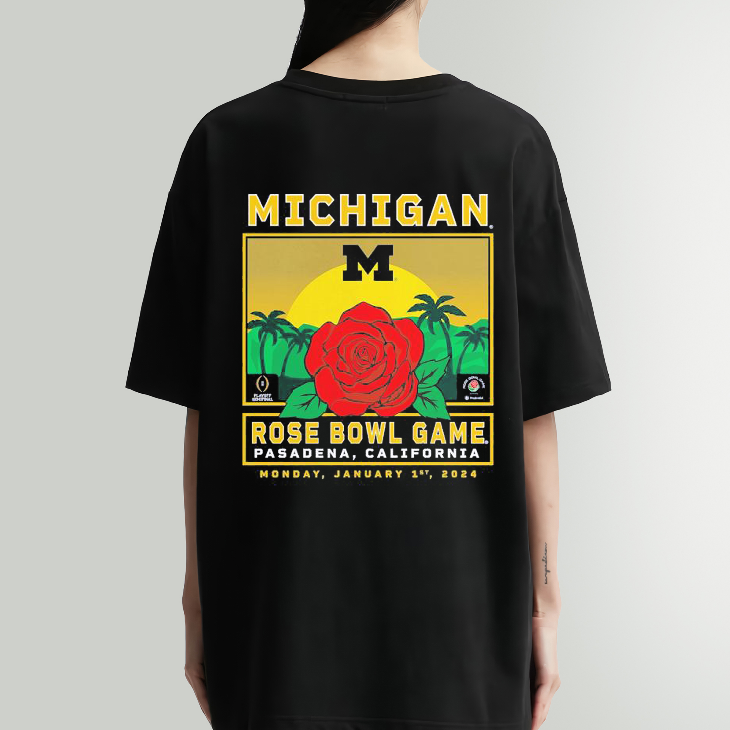 Michigan Wolverines College Football Playoff 2024 Rose Bowl Sweatshirt, Hoodie, Shirt