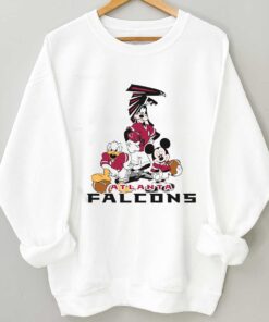 Mickey Mouse And Friend Disney Atlanta Falcons American Football Shirt - Fan Gift