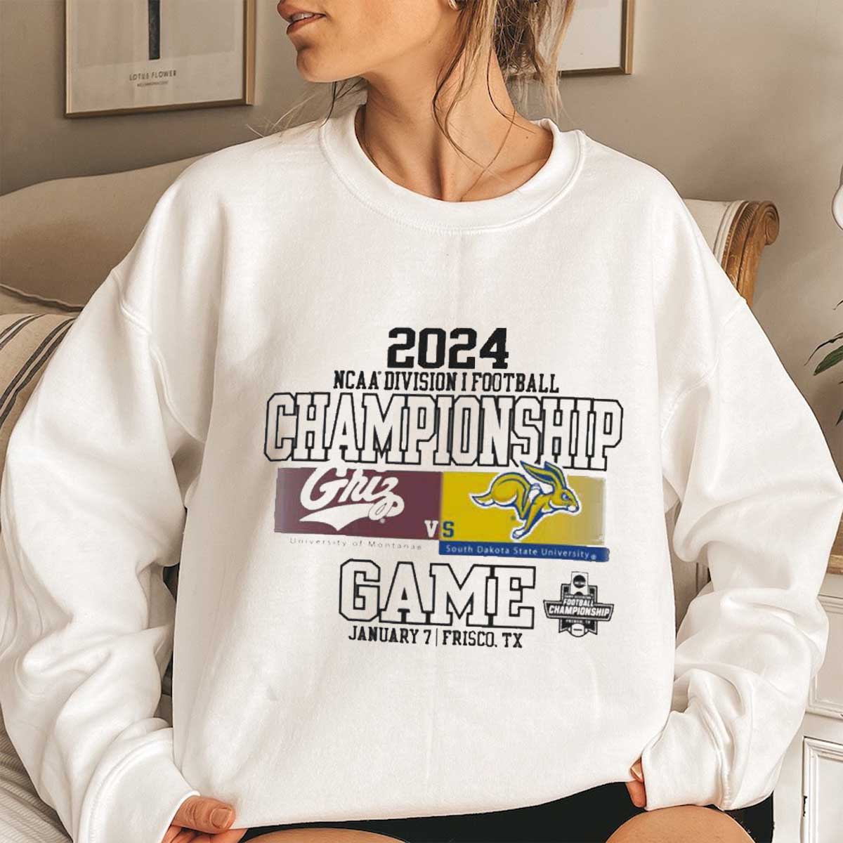 Montana Grizzlies vs South Dakota State Jackrabbits 2024 FCS Football Championship Game Shirt - Fan Gift