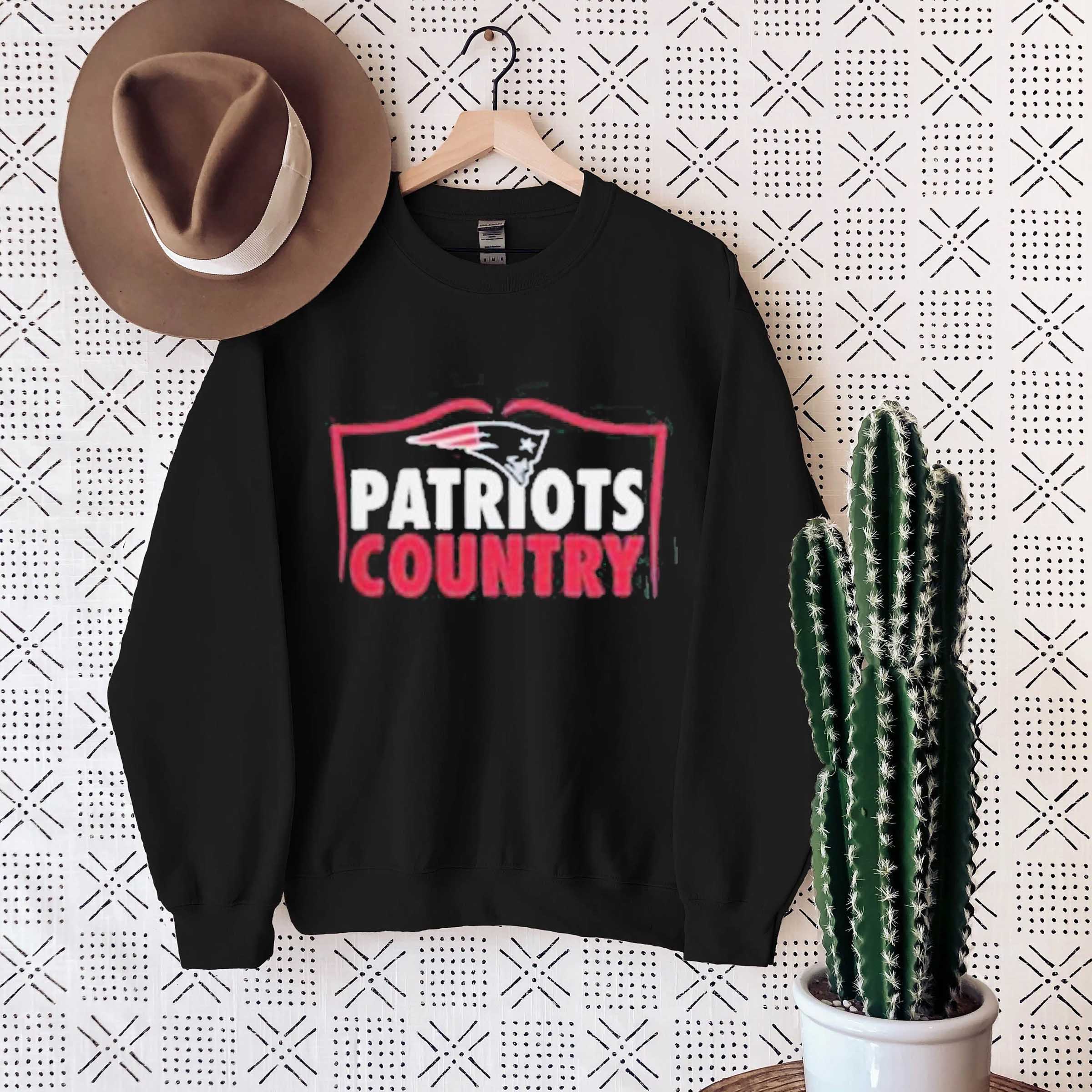 New England Patriots Country Hometown Collection Logo Hoodie - Perfect for Fan