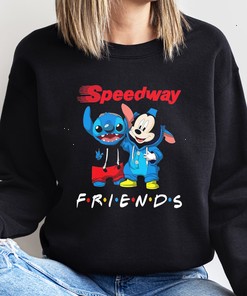 Official Baby Stitch and Mickey Mouse Friends Speedway Logo Sweatshirt