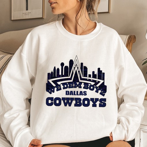Official We Dem Boyz Dallas Cowboys Skyline T-shirt - Perfect for Fan