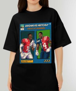Philadelphia Eagles vs Seahawks Brown vs Metcalf NFL 2023 MNF Game Shirt - Fan Gift