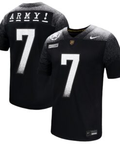 Army Black Knights Nike 2024 Rivalry Collection Alternate Untouchable Football Jersey - Black