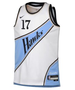 Atlanta Hawks Nike City Edition Swingman Jersey 2024 - Black - Onyeka Okongwu - Youth