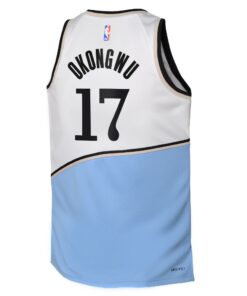 Atlanta Hawks Nike City Edition Swingman Jersey 2024 - Black - Onyeka Okongwu - Youth