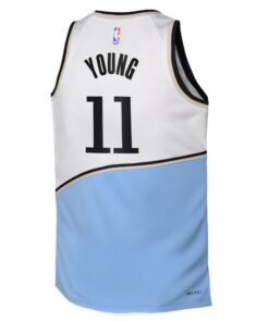 Atlanta Hawks Nike City Edition Swingman Jersey 2024 - Black - Trae Young - Youth