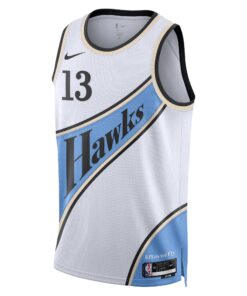 Atlanta Hawks Nike City Edition Swingman Jersey 2024 - White - Bogdan Bogdanovic - Unisex