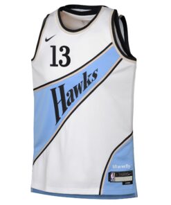 Atlanta Hawks Nike City Edition Swingman Jersey 2024 - White - Bogdan Bogdanovic - Youth