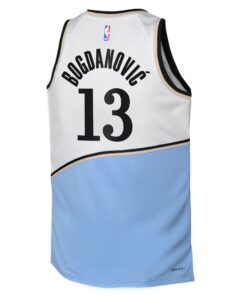 Atlanta Hawks Nike City Edition Swingman Jersey 2024 - White - Bogdan Bogdanovic - Youth