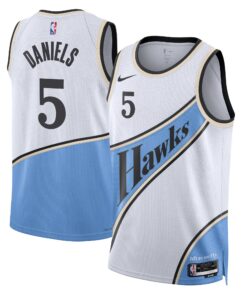 Atlanta Hawks Nike City Edition Swingman Jersey 2024 - White - Dyson Daniels - Unisex