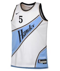 Atlanta Hawks Nike City Edition Swingman Jersey 2024 - White - Dyson Daniels - Youth