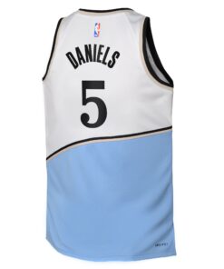 Atlanta Hawks Nike City Edition Swingman Jersey 2024 - White - Dyson Daniels - Youth