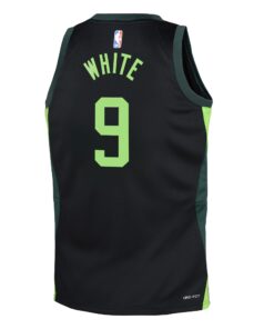 Boston Celtics Nike City Edition Swingman Jersey 2024 - Black - Derrick White - Youth