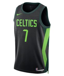 Boston Celtics Nike City Edition Swingman Jersey 2024 - Black - Jaylen Brown - Unisex