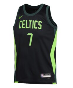 Boston Celtics Nike City Edition Swingman Jersey 2024 - Black - Jaylen Brown - Youth