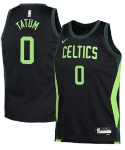 Boston Celtics Nike City Edition Swingman Jersey 2024 - Black - Jayson Tatum - Youth