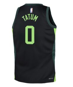 Boston Celtics Nike City Edition Swingman Jersey 2024 - Black - Jayson Tatum - Youth