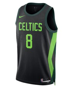 Boston Celtics Nike City Edition Swingman Jersey 2024 - Black - Kristaps Porzingis - Unisex