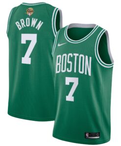 Boston Celtics Nike Icon Edition NBA Finals Patch 2024 Swingman Jersey - Kelly Green - Jaylen Brown - Youth