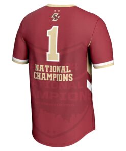Boston College Eagles GameDay Greats Unisex 2024 NCAA Women's Lacrosse National Champions Lightweight Fashion Jersey - Maroon