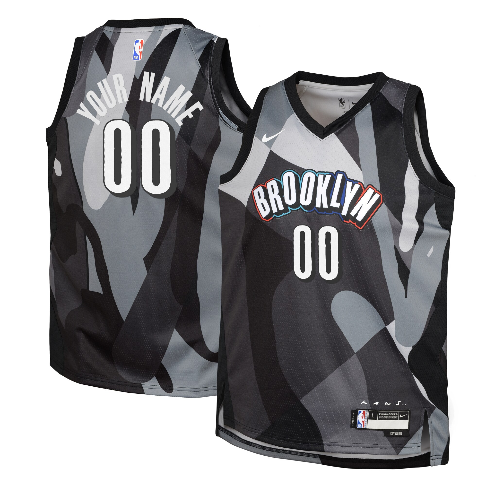 Brooklyn Nets Nike City Edition Swingman Jersey 2024 - Custom - Youth