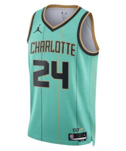 Charlotte Hornets Jordan Brand City Edition Swingman Jersey 2024 - Teal - Brandon Miller - Unisex