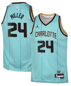 Charlotte Hornets Jordan Brand City Edition Swingman Jersey 2024 - Teal - Brandon Miller - Youth