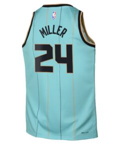 Charlotte Hornets Jordan Brand City Edition Swingman Jersey 2024 - Teal - Brandon Miller - Youth