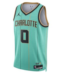 Charlotte Hornets Jordan Brand City Edition Swingman Jersey 2024 - Teal - Miles Bridges - Unisex
