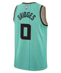 Charlotte Hornets Jordan Brand City Edition Swingman Jersey 2024 - Teal - Miles Bridges - Unisex
