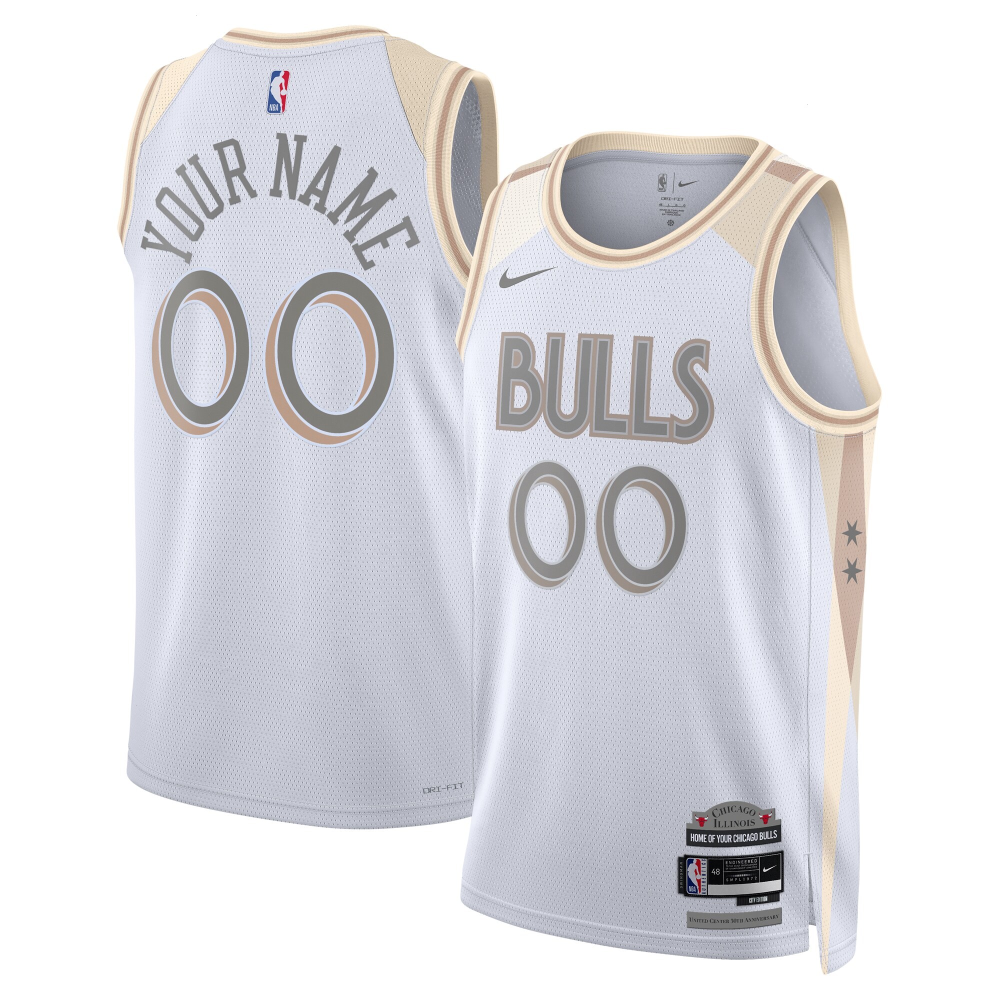 Chicago Bulls Nike City Edition Swingman Jersey 2024 - Custom - Unisex