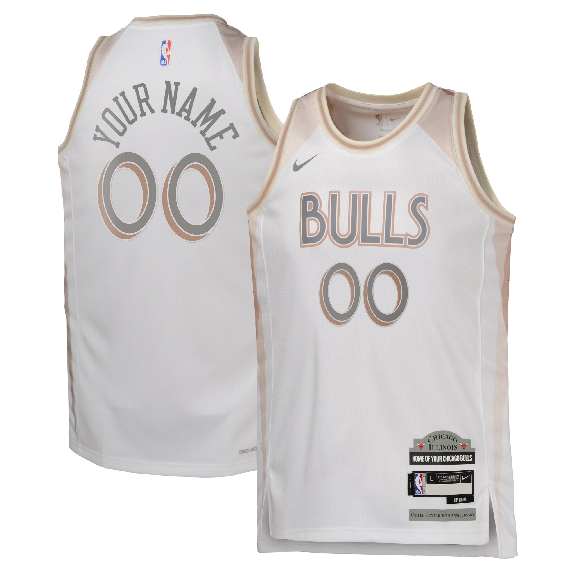 Chicago Bulls Nike City Edition Swingman Jersey 2024 - Custom - Youth