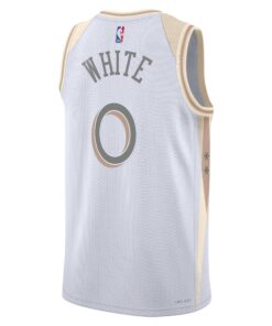 Chicago Bulls Nike City Edition Swingman Jersey 2024 - White - Coby White - Unisex