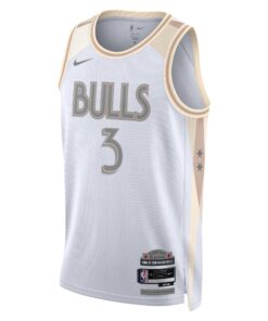 Chicago Bulls Nike City Edition Swingman Jersey 2024 - White - Josh Giddey - Unisex