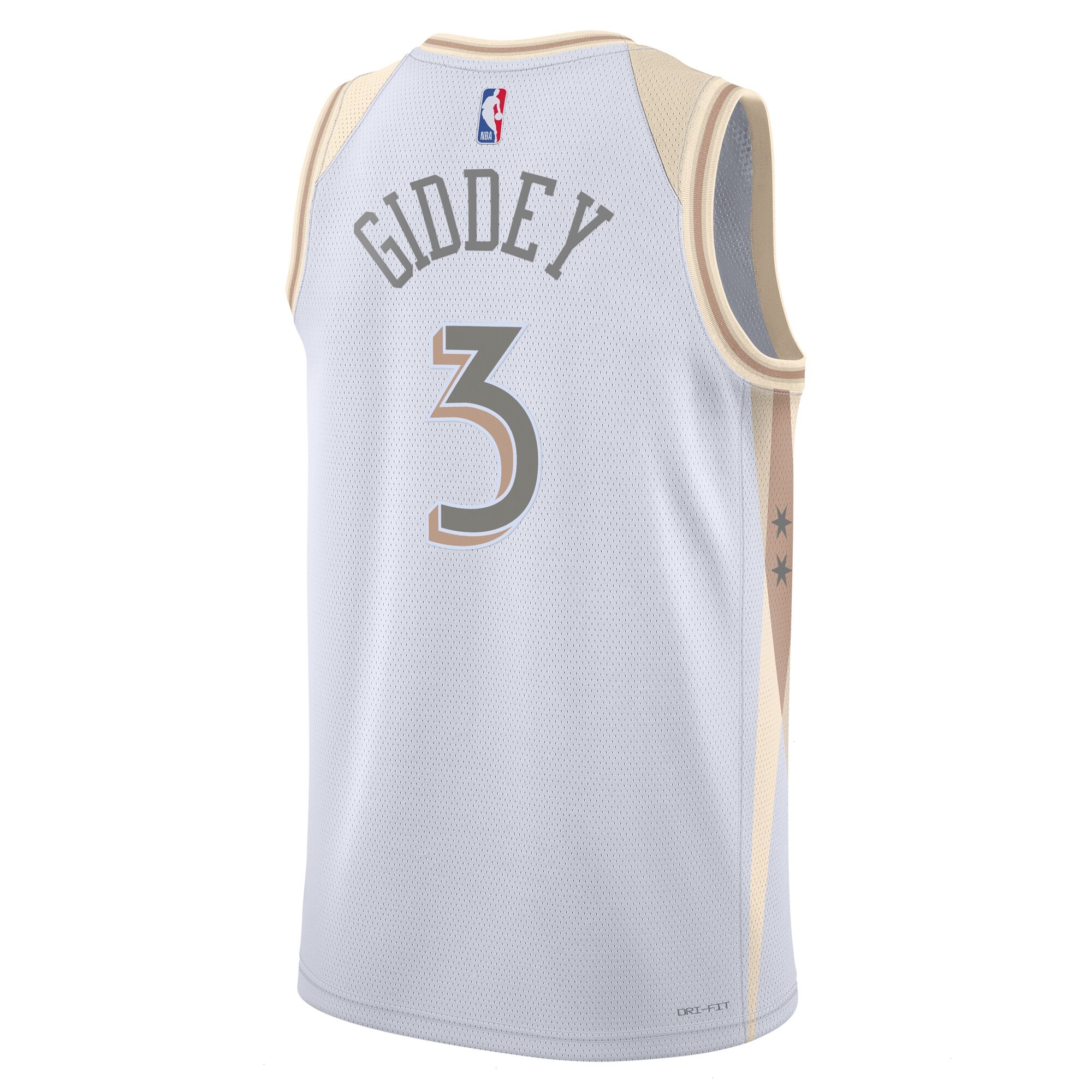 Chicago Bulls Nike City Edition Swingman Jersey 2024 - White - Josh Giddey - Unisex