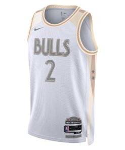 Chicago Bulls Nike City Edition Swingman Jersey 2024 - White - Lonzo Ball - Unisex
